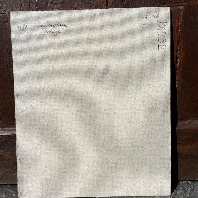 1980s Peinture Paysage De Tony Reniers, 1982, Medium-Density Fibreboard (Mdf) For Sale - Image 5 of 9