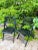 Vintage Chinoiserie Black Bamboo Folding Chairs- a Pair For Sale In Miami - Image 6 of 10