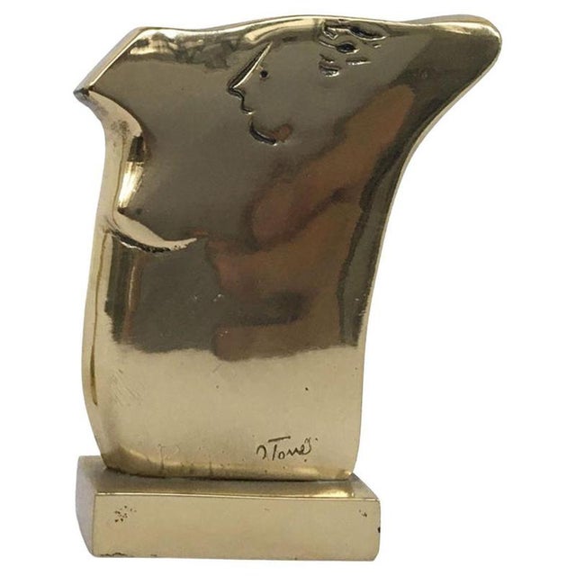 Italian Bronze Abstract Sculpture by Ottorino Tonelli, 1980 For Sale - Image 16 of 16