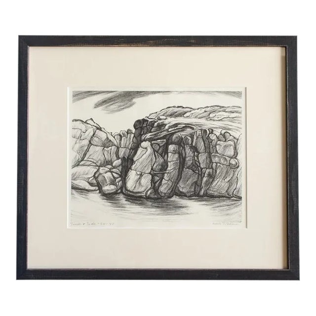 Antique Original Limited Edition Etching Signed by Artist Adele Watson Titled "Time & Tide" 1873 - 1947 For Sale