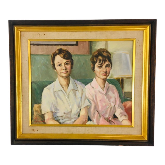 Vintage Oil on Canvas, Listed Artist For Sale