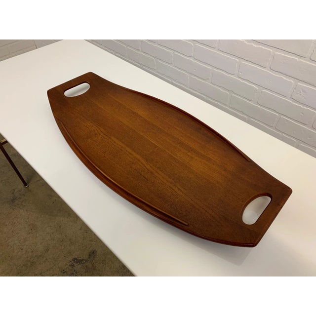 1960s Jens Quistgaard for Dansk Teak Serving Tray For Sale - Image 5 of 12