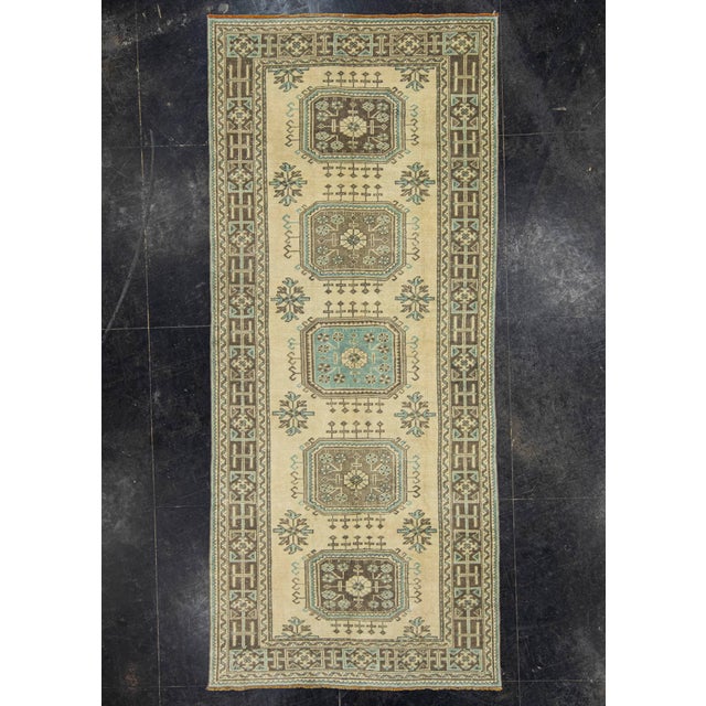 Brown Turkish Vintage Rug 4'9" x 11' #21398 For Sale - Image 8 of 8