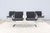 Fabulous set of 4 Brno flat bar chairs in high-quality slate gray wool blend upholstery. An icon of Modernist classic...