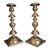 Antique Fraget Warsaw Shabbat Candlesticks Pair No. 4214 Polish Silver Plate 11" For Sale