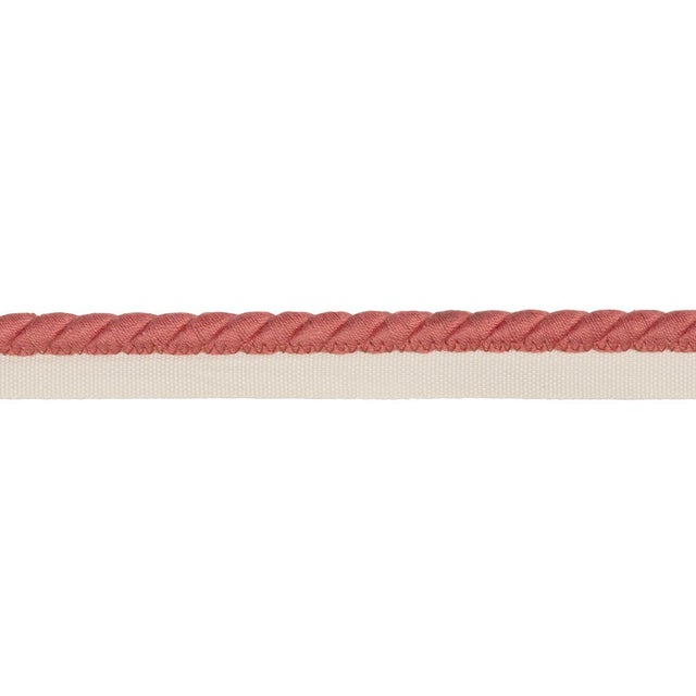 Sample - Schumacher Henley Cotton Cord Trim In Coral For Sale