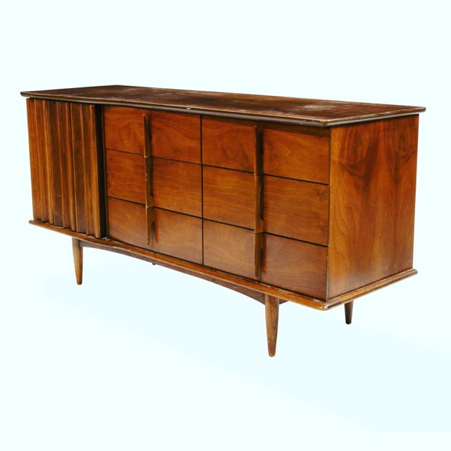 1960s United Furniture Company Mid Century Walnut Dresser Chairish
