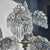 XL 1920's Opulent Hollywood Regency Palm Tree With Cut Crystal Table Lamp For Sale - Image 9 of 18