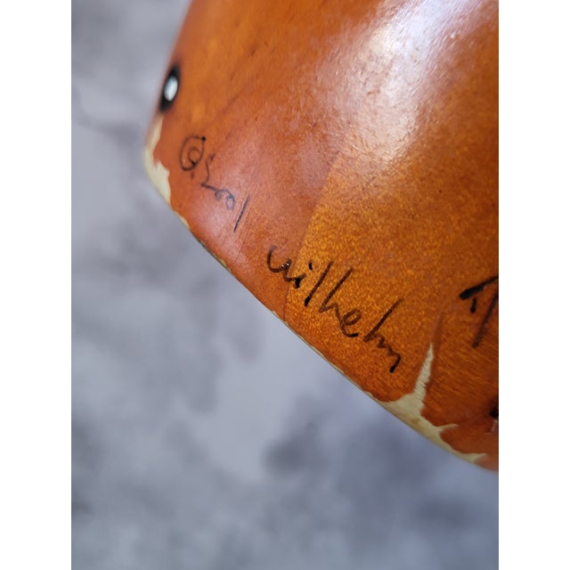 Wood Vintage Robert Wilhelm Wooden Ceramic Salt Shaker Signed For Sale - Image 7 of 9