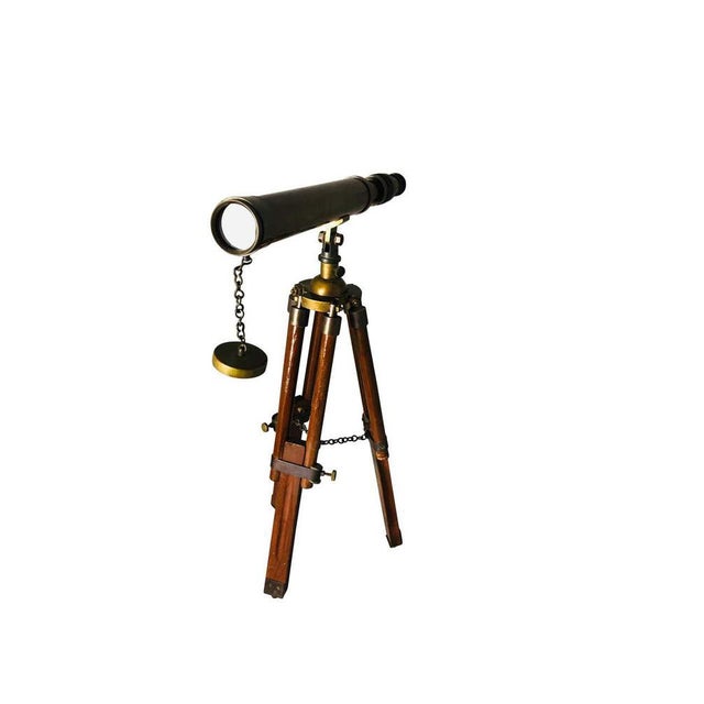 English Brass Telescope, 20th Century For Sale - Image 6 of 12