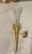 Large Gold Gilded Murano Glass Sconces, Set of 3 For Sale - Image 4 of 9