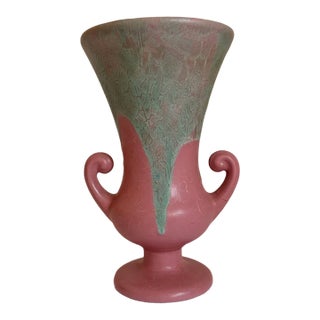 Vintage Camark Pottery Double-Handled Vase For Sale