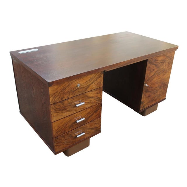 1930s Modernist Desk by Jindrich Halabala for UP Brno, 1930s For Sale - Image 5 of 15