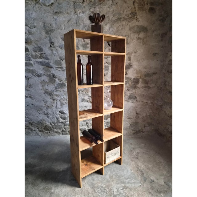 Vintage Pine Cubby Shelving Unit, 1950s For Sale - Image 18 of 18