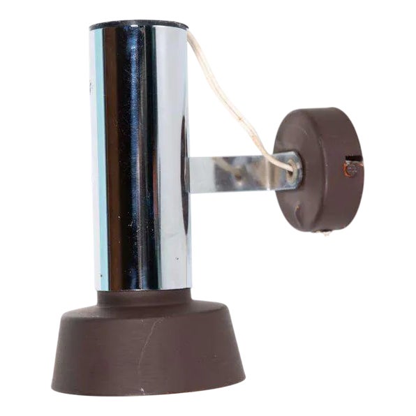 Vintage Space Age Chrome Wall or Ceiling Spotlight, 1960s For Sale