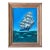 Vintage Ship Maritime Oil Painting on Board 1950s For Sale
