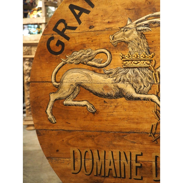 19th Century Tilt-Top French Vineyard Table in Carved Cherry, Margaux For Sale - Image 4 of 18