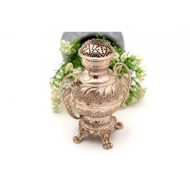 Silver Sprinkler with Reliefs and Applications For Sale - Image 6 of 7