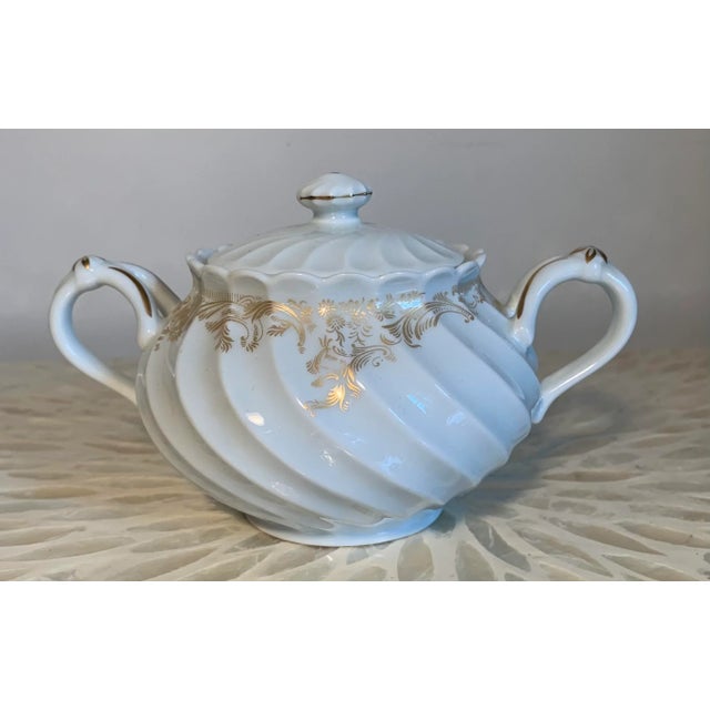 1930s Haviland Limoges Porcelain Ladore Sugar Dish Chairish