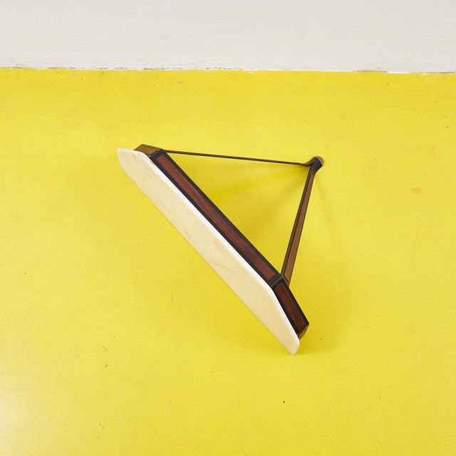 Metal Metal Wall Console with Marble Tops, 1940s For Sale - Image 7 of 7