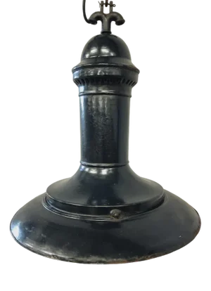 Philips Hanging Lamp in Black Enamel, 1930s