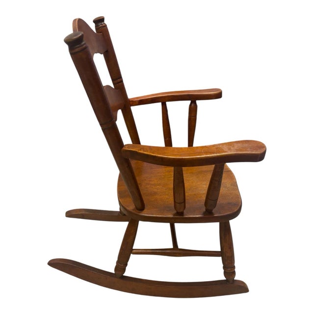 Mid-20th Century Ramsdell No. 11 Maple Child’s Rocking Chair For Sale In Indianapolis - Image 6 of 12