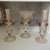 Murano Glass Garniture Set With Tazza and Candleholders- Set of 3