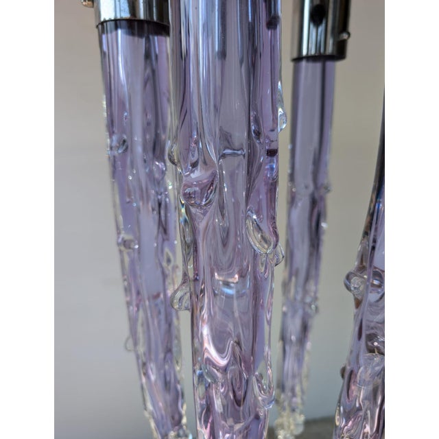Murano Iridescent Glass Ceiling Light, 1970 For Sale - Image 11 of 12