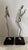 Mid 20th Century Modern Abstract Cast Aluminum Jazz Musician Sculptures, Set of 2, Silver Metal Figurines, Flute & Guitar Players Contemporary Music Decor 16” Statues For Sale - Image 5 of 12