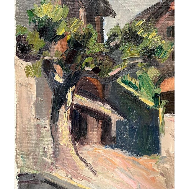 Rustic Ernest Voegeli, Backlight at Belmont, Oil on Canvas For Sale - Image 3 of 10