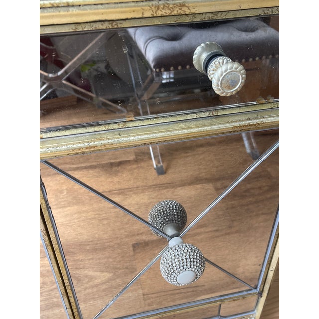 1960s Mirrored Commode Regency Hollywood Style For Sale - Image 4 of 5