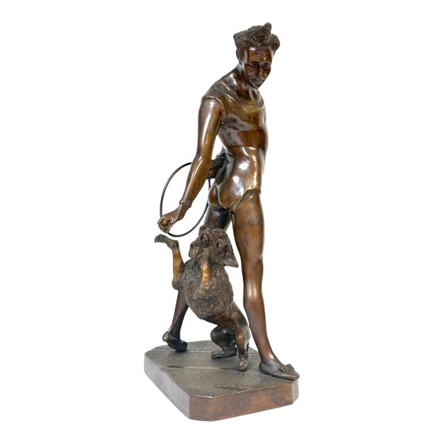 Bronze Sculpture "Get Up" After Georges Petit de Chemellier, 20th Century For Sale