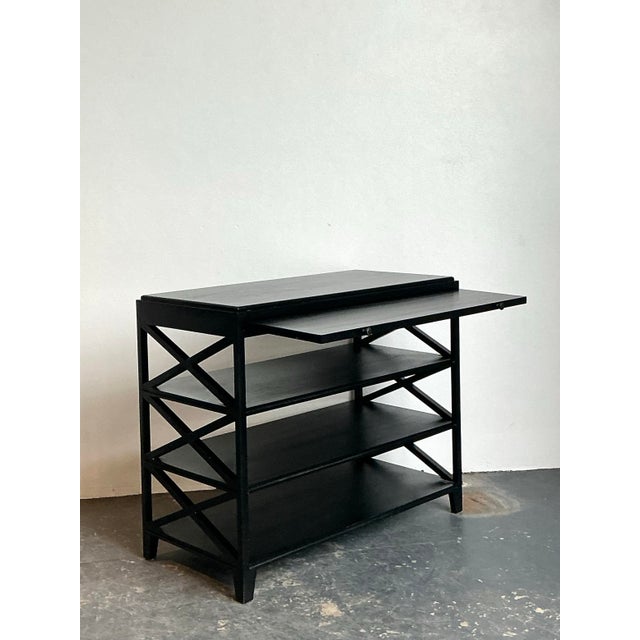 Vintage X Frame Console Table For Sale - Image 12 of 12