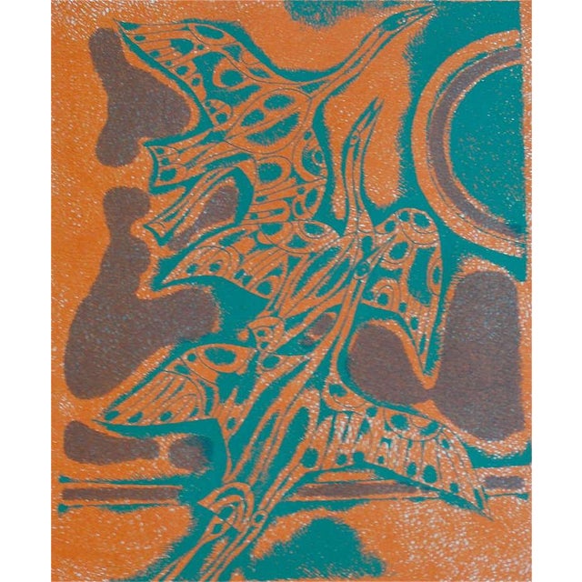 Original serigraph silkscreen print by German/Canadian expressionist Yargo de Lucca (1925-2008) from the “Canada Suite”...