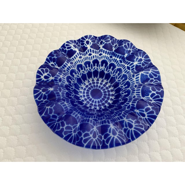 Glass 1990s Rare Sydenstricker Ruffled Candy Dishes For Sale - Image 7 of 9