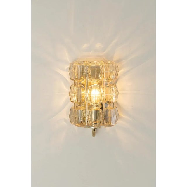 Large Amber Bubble Glass Sconce by Helena Tynell for Limburg, Germany For Sale - Image 6 of 12