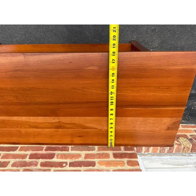 Late 20th Century Ethan Allen American Impressions Art & Craft Mission Style Cherry Sofa Hall Table. Console Table For Sale - Image 14 of 17