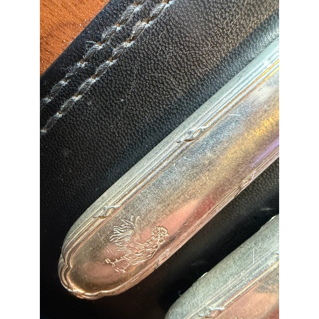 Silver-Plated Metal Knife Set from Ercuis, 1950s, Set of 12 For Sale - Image 4 of 7