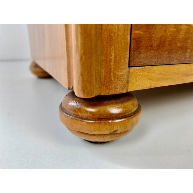 Vintage Jewelry Box in Cherry Wood For Sale - Image 9 of 11