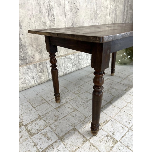 French Wooden Bistro Table, 1930s For Sale - Image 3 of 10