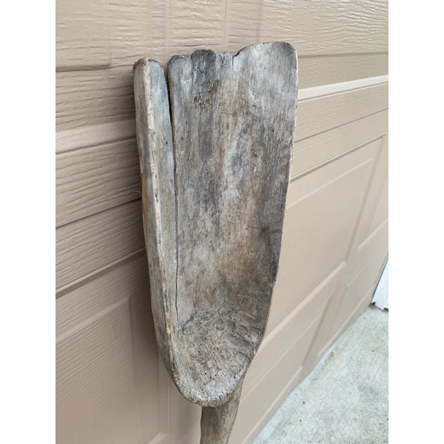 Antique 19th Century Hand Made Wooden Shovel For Sale In South Bend - Image 6 of 10