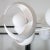 White Plaster Moon Chandelier by Spark Interior For Sale - Image 8 of 11