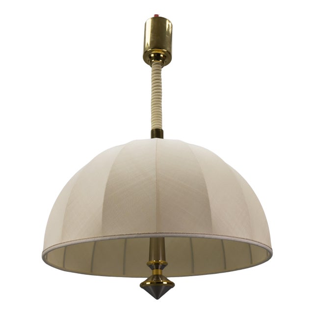 Three-Light Adjustable Height Pendant Light, 1980s For Sale