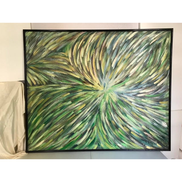 The Awakening Abstract Expressionism Original Oil Painting by Monique Nichols For Sale - Image 9 of 11