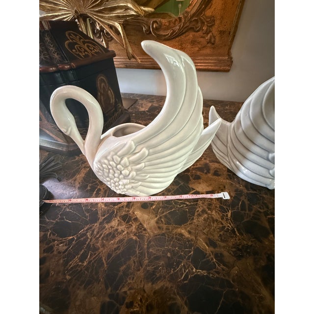Rare Set of Mid Century Modern Royal Haeger Swan Vases For Sale - Image 10 of 12