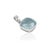 Sky Blue Cushion Cut Aquamarine Bezel Set Solitaire Pendant in 925 Sterling Silver For Sale - Image 8 of 14