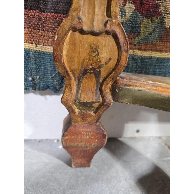Venetian Polychrome and Giltwood Consoles in the style of Lacca Povera, 1790, Set of 2 For Sale - Image 11 of 18