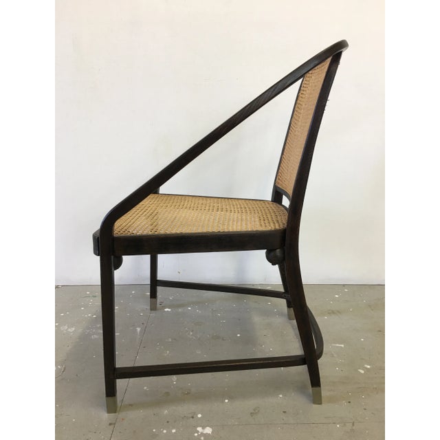 Josef Hoffmann Caned Side Chair For Sale - Image 10 of 13