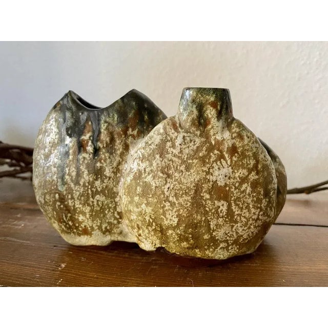 Beige Sculptural Form 500 Pottery Vase by Helmut Schäffenacker, 1960s or 1970s For Sale - Image 8 of 14