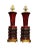 1920's Italian Blown Red Glass Table Lamps - a Pair For Sale In New York - Image 6 of 6